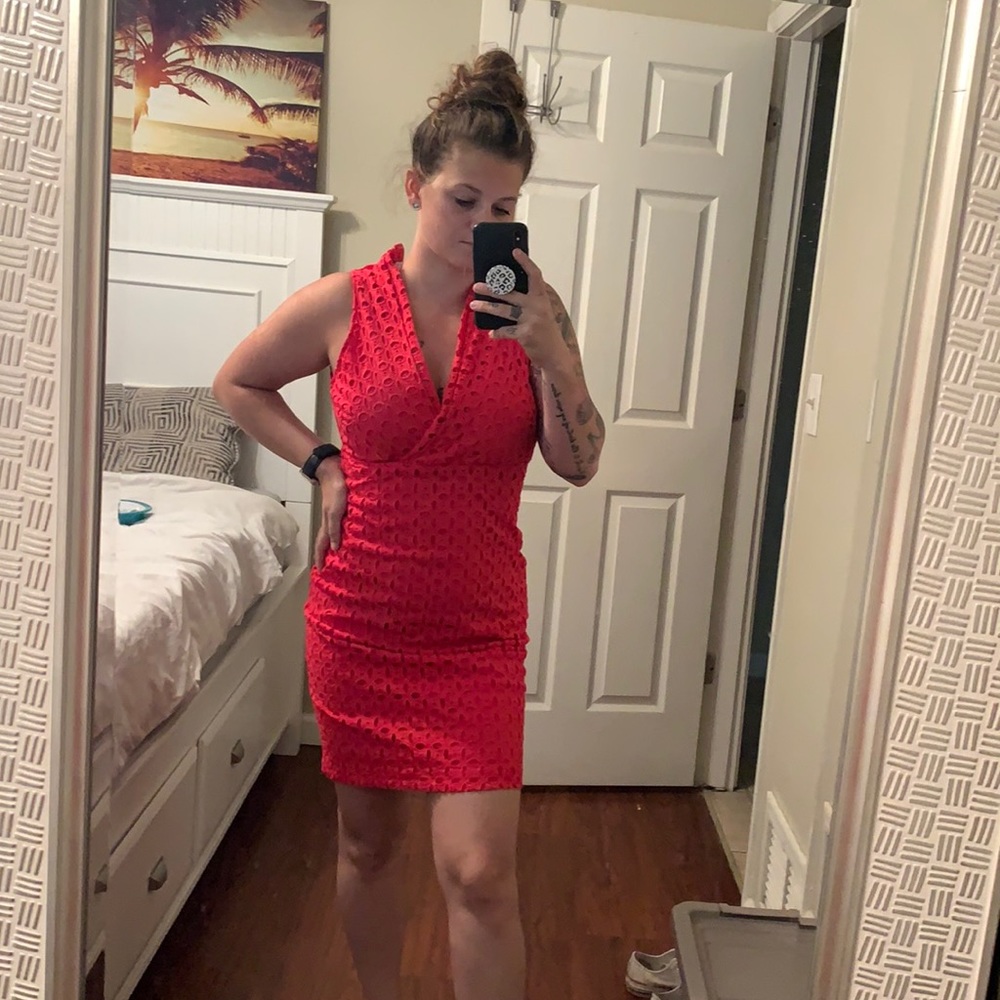 Pink cocktail dress